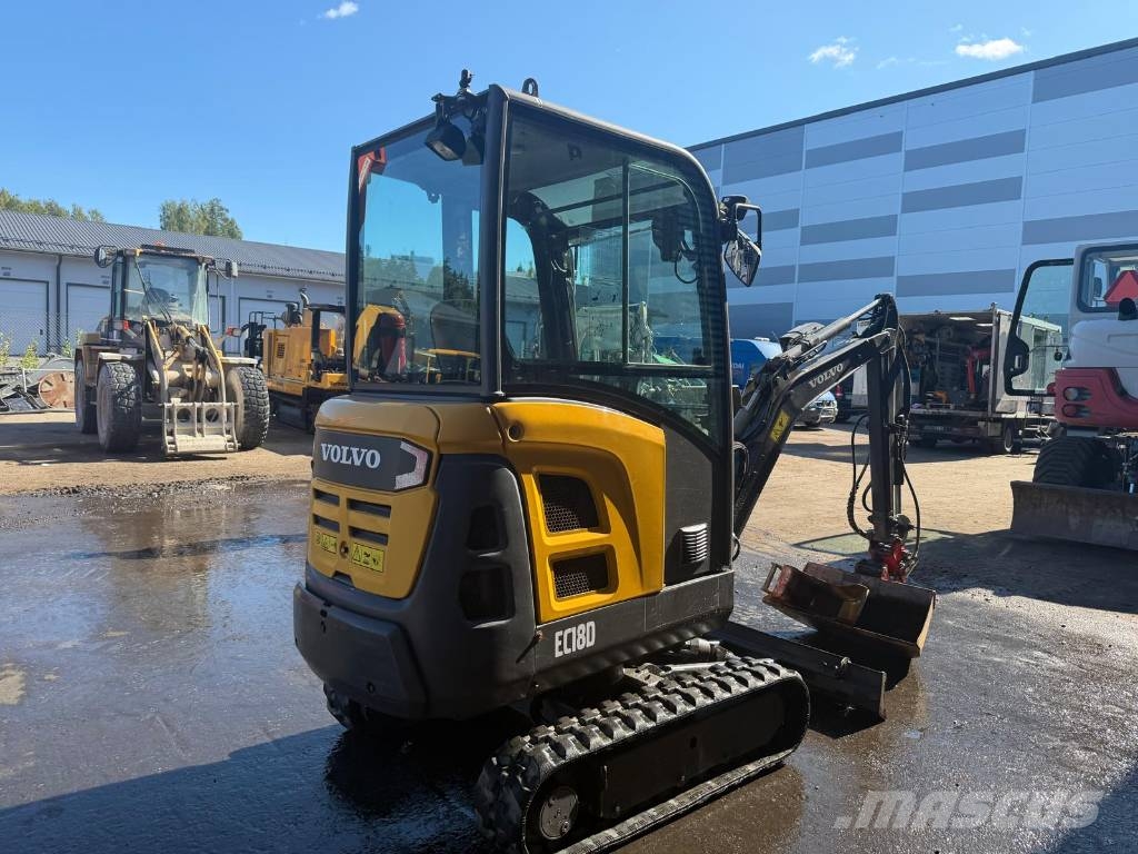 Volvo EC18D / Kallistaja , Rasvari, 2 Kauhaa Minikaivukoneet < 7t