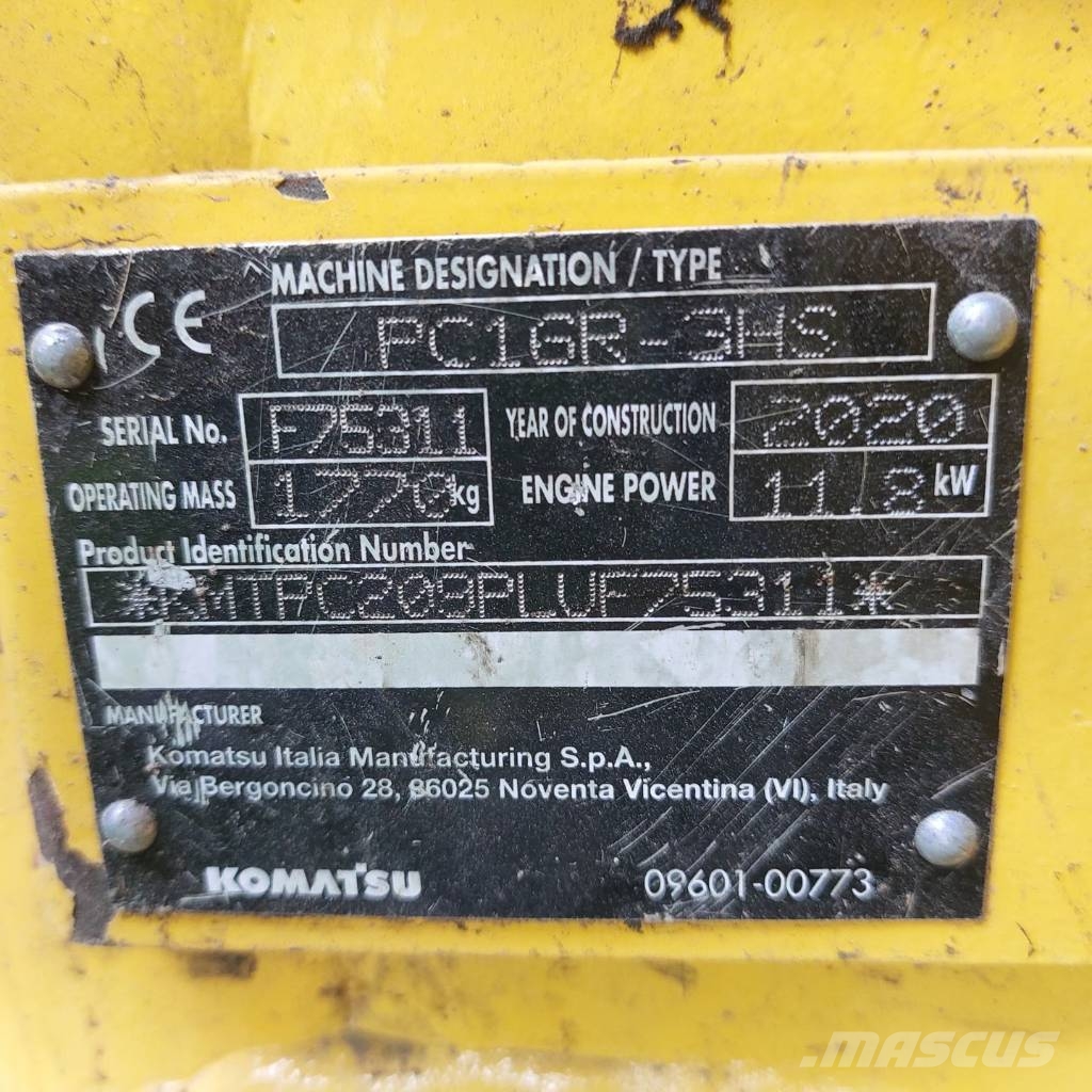 Komatsu PC 16 R-3HS Mini rýpadla < 7t