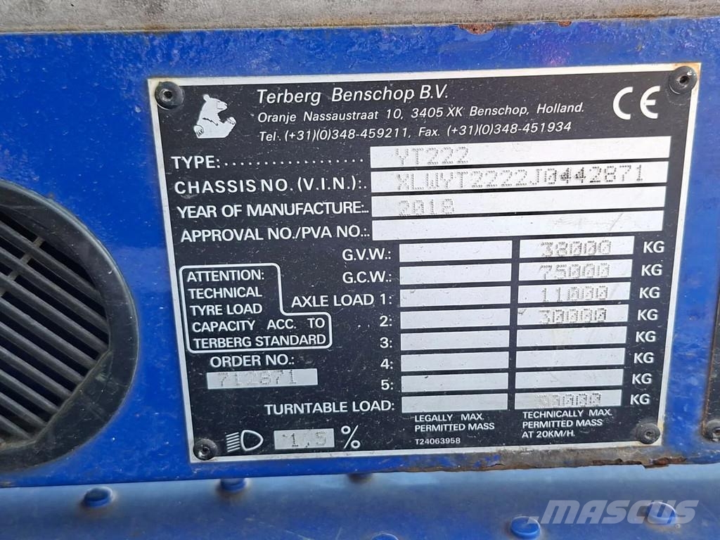 Terberg YT 222 4x2 aangedreven terminal trekker 터미널 트랙터