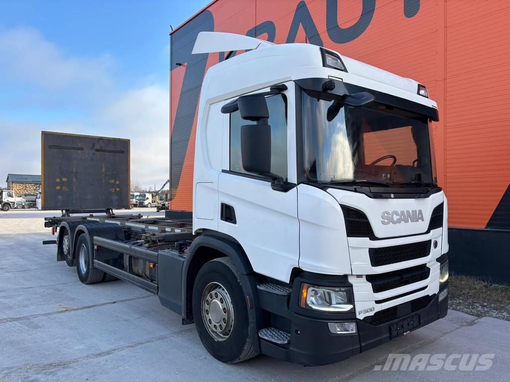Scania P 500 6x2*4 9 TON FRONT AXLE / RETARDER Smagās mašīnas ar konteineriem