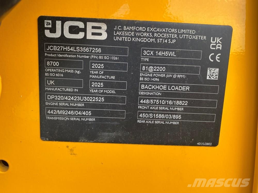 JCB 3CX Contractor Pro AEC Kotrórakodók