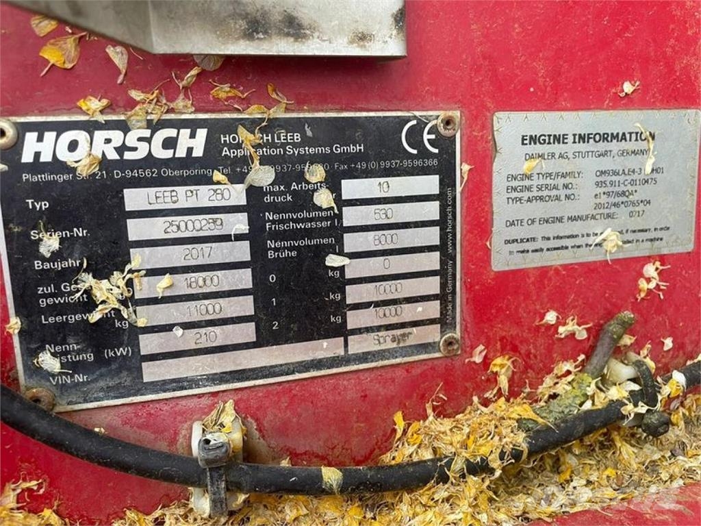 Horsch LEEB PT 280 Samohybné postřikovače