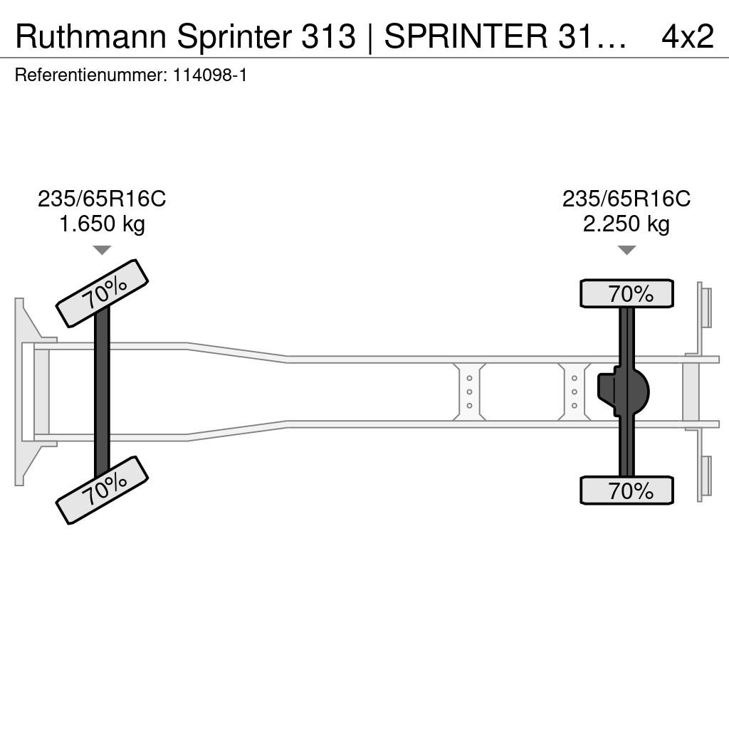 Ruthmann Sprinter 313 | SPRINTER 313 | 22 METER | JIB | EUR Моторизирани платформи с талига