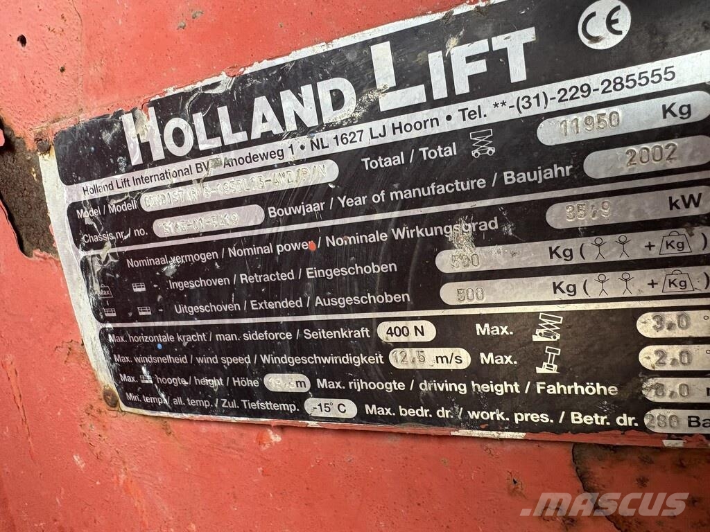 Holland Lift Combistar B-195DL25-4WD/P/N Škarjaste dvižne ploščadi