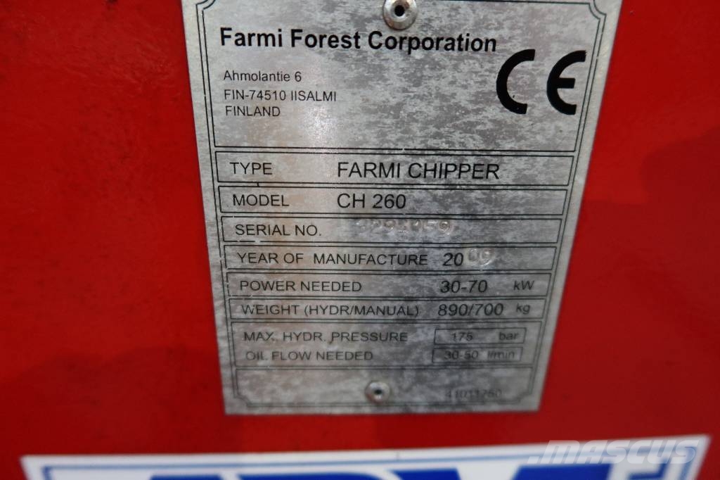 Farmi Chipper CH 260 Trituradoras de madera