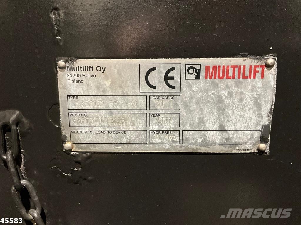 MAN TGA 26.360 Hiab 16 Tonmeter laadkraan Koukkulava kuorma-autot