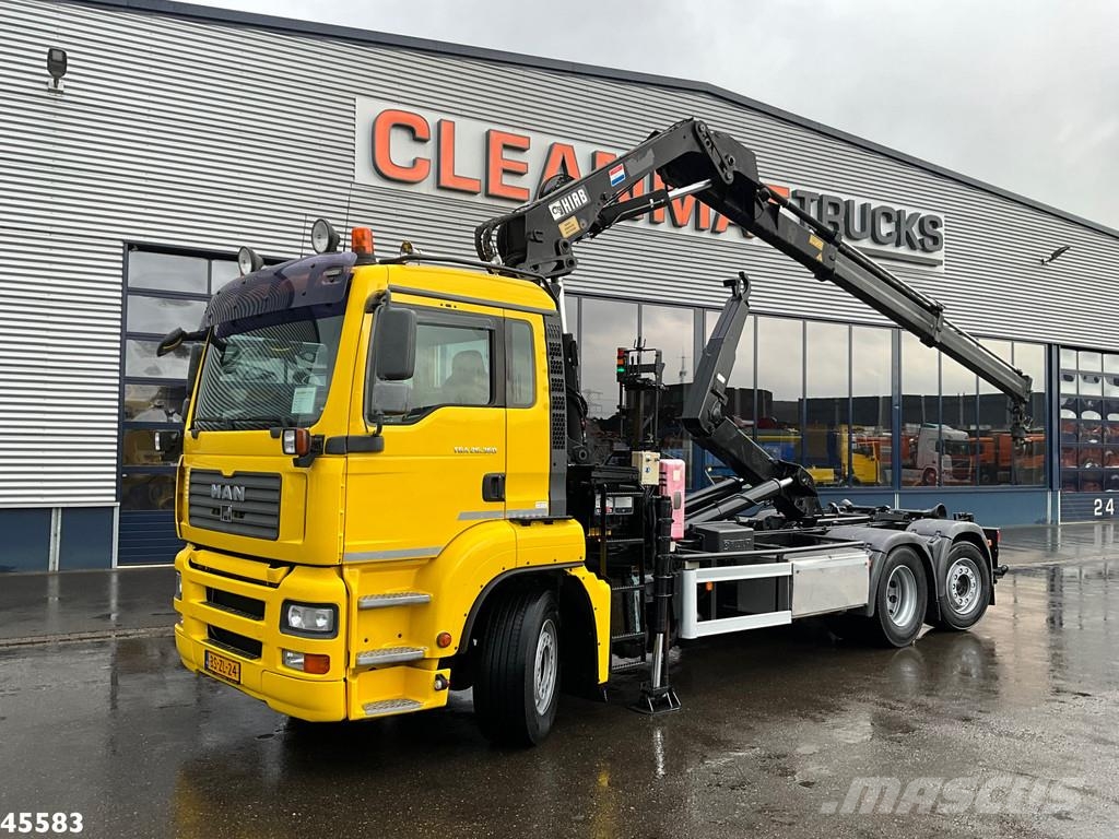 MAN TGA 26.360 Hiab 16 Tonmeter laadkraan Koukkulava kuorma-autot
