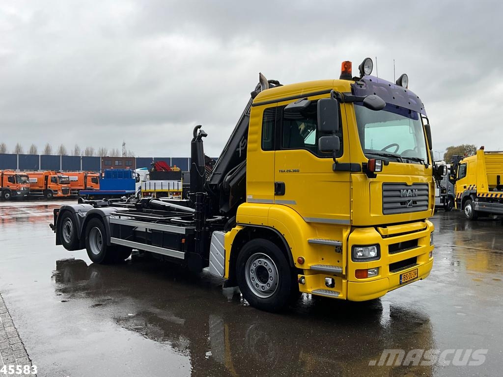 MAN TGA 26.360 Hiab 16 Tonmeter laadkraan Koukkulava kuorma-autot