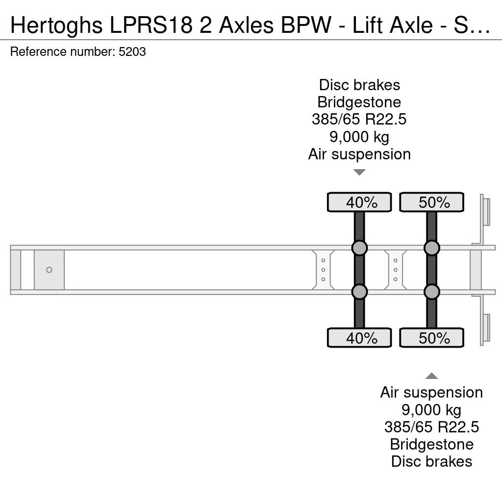 Hertoghs LPRS18 2 Axles BPW - Lift Axle - Steering Gesloten opleggers