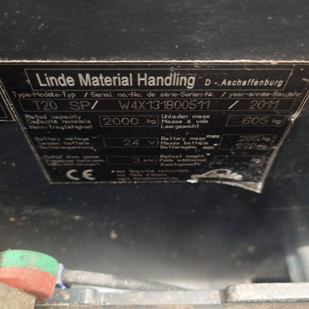 Linde T20SP/131 رافعة منخفضة المستوى ذات منصة