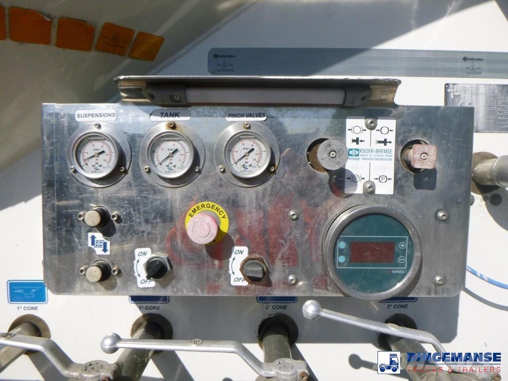 GS Powder tank alu 40 m3 / 1 comp نصف مقطورات مقطورة 