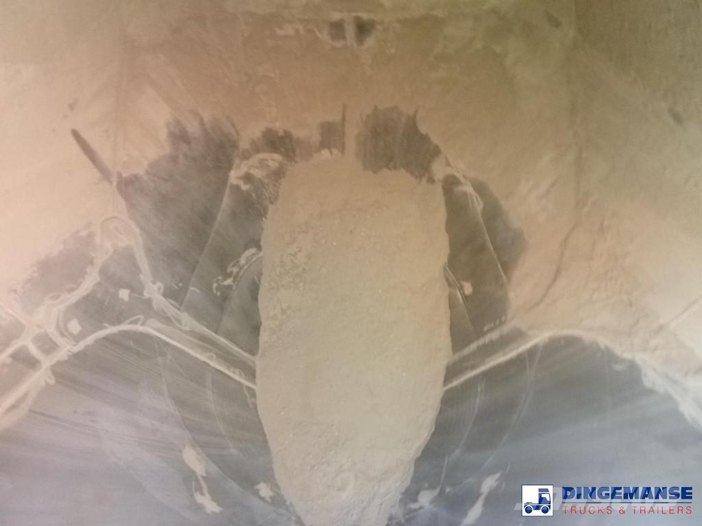 GS Powder tank alu 40 m3 / 1 comp نصف مقطورات مقطورة 