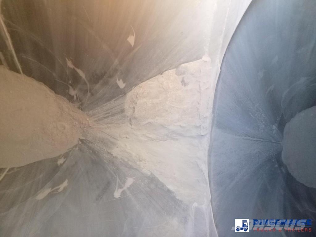 GS Powder tank alu 40 m3 / 1 comp نصف مقطورات مقطورة 