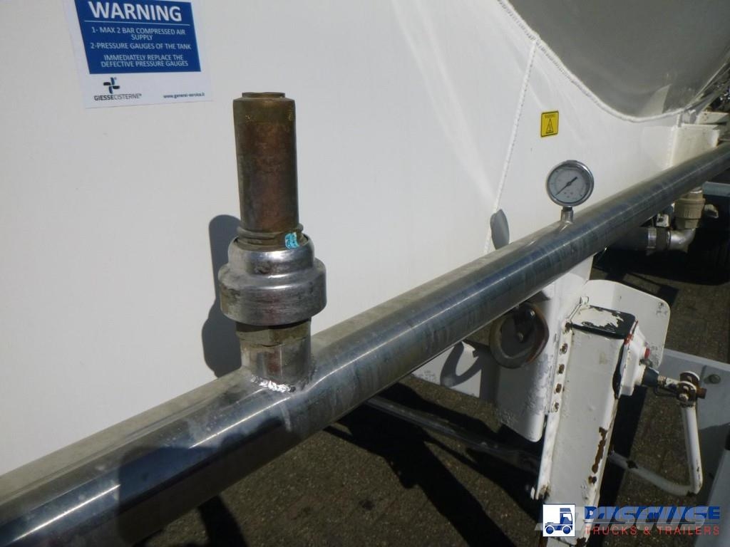 GS Powder tank alu 40 m3 / 1 comp نصف مقطورات مقطورة 