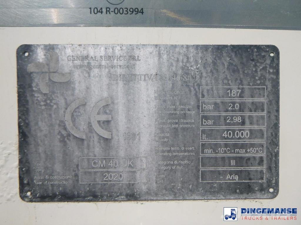 GS Powder tank alu 40 m3 / 1 comp نصف مقطورات مقطورة 