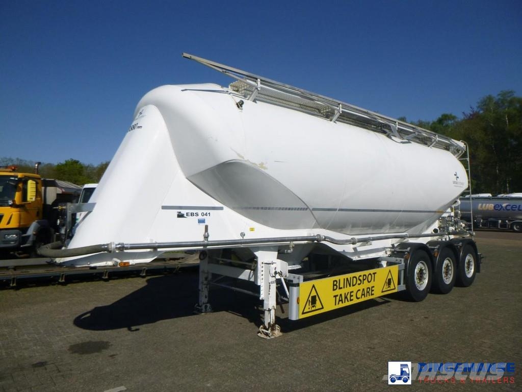 GS Powder tank alu 40 m3 / 1 comp نصف مقطورات مقطورة 