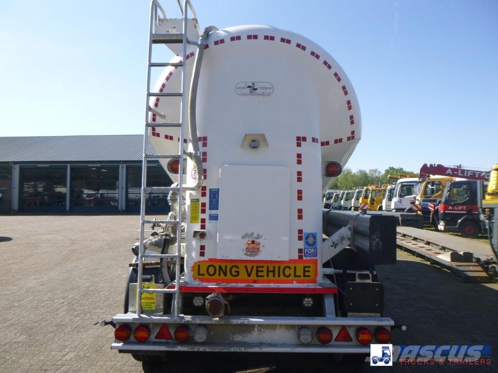 GS Powder tank alu 40 m3 / 1 comp نصف مقطورات مقطورة 