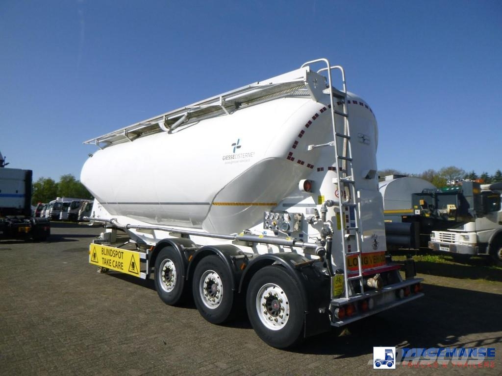 GS Powder tank alu 40 m3 / 1 comp نصف مقطورات مقطورة 