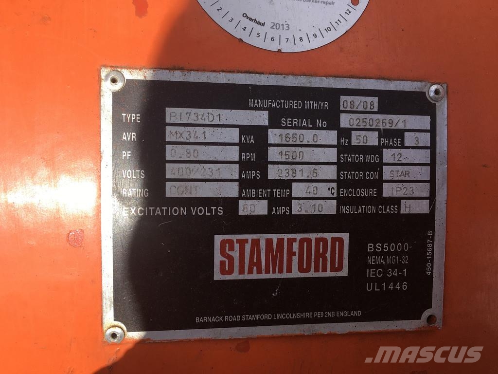 WAUKESHA 16V150LTD GENERATOR 1650KVA USED Diiselgeneraatorid