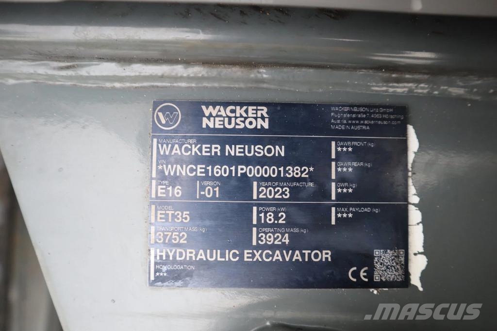 Wacker Neuson ET35 | VDS | 3X BUCKET | LOW HOURS! | QUICK COUPLE Mini ekskavatori < 7 t