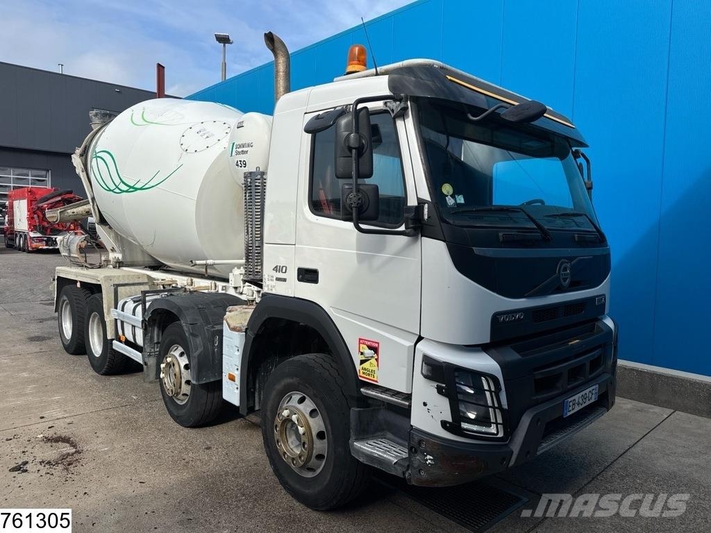 Volvo FMX 410 8x4, EURO 6, 9m3, 175.500 KM Camion malaxeur