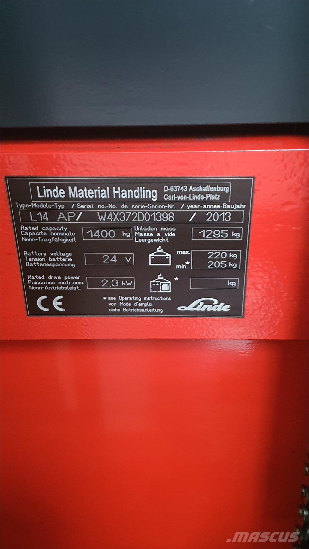 Linde L14AP Samopogonski ručni viljuškari