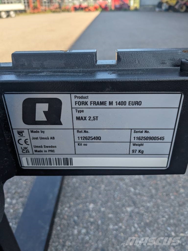 Quicke Trukkipiikit 2,5ton Euro FEL`s spares & accessories