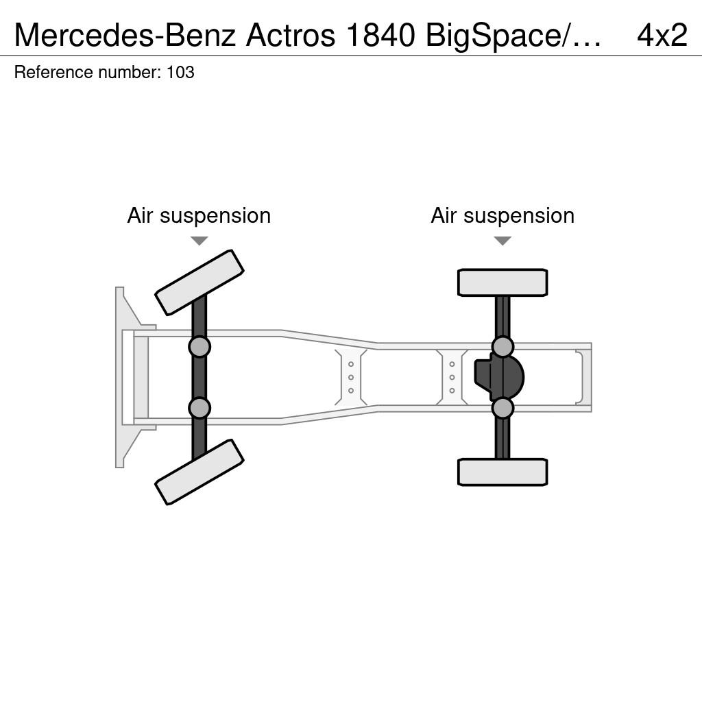 Mercedes-Benz Actros 1840 BigSpace/LowLiner Voll Luft/Eu6/371tkm Sattelzugmaschinen