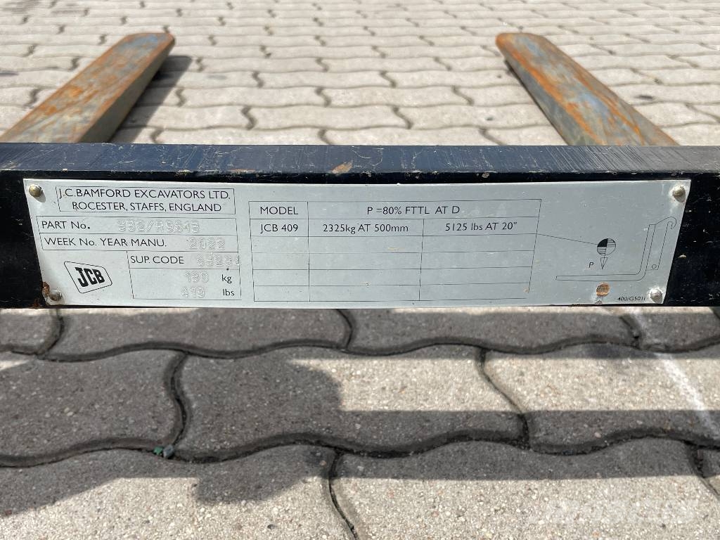 JCB Radlader 409SV Stage V mit Ladeschaufel und Gabel Фронтальні навантажувачі