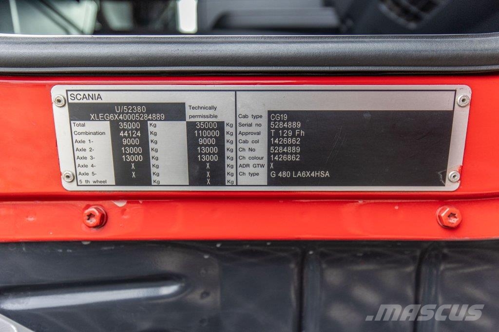 Scania G480-6x4+BIG AXLES Ciągniki siodłowe