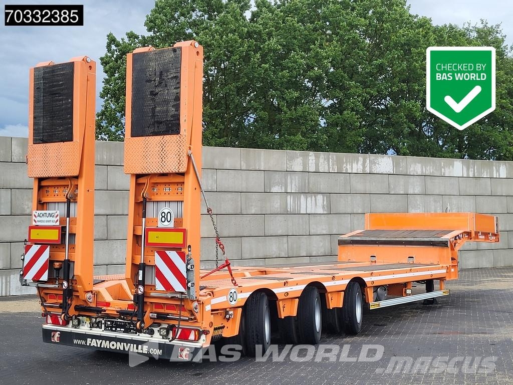 Faymonville F-S43-1AAF 3 axles Like new! Only 6.000 kms 3x Ste Žemo iškrovimo puspriekabės
