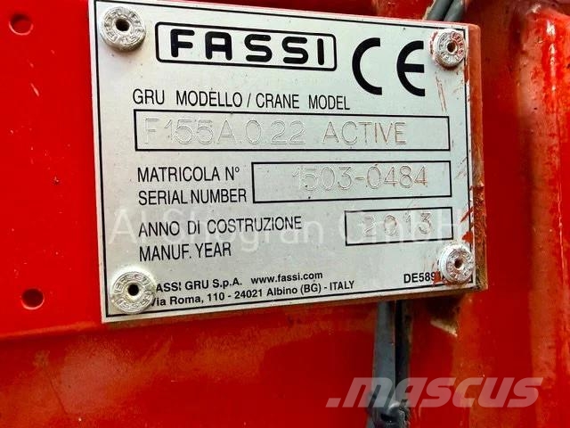 Mercedes-Benz Actros 3336 /6x4/Kipper+Fassi F155/Eu5/130tkm Autojeřáby, hydraulické ruky