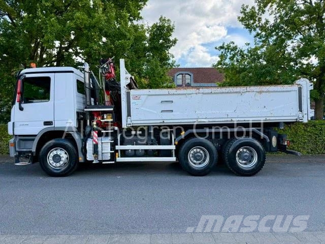 Mercedes-Benz Actros 3336 /6x4/Kipper+Fassi F155/Eu5/130tkm Autojeřáby, hydraulické ruky