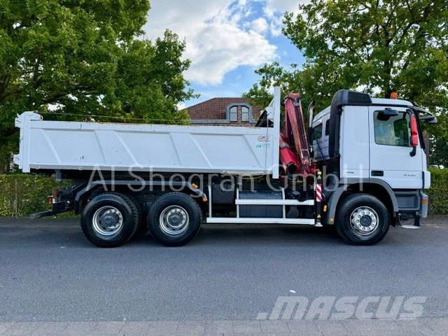 Mercedes-Benz Actros 3336 /6x4/Kipper+Fassi F155/Eu5/130tkm Autojeřáby, hydraulické ruky