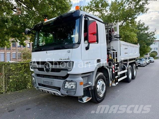 Mercedes-Benz Actros 3336 /6x4/Kipper+Fassi F155/Eu5/130tkm Autojeřáby, hydraulické ruky