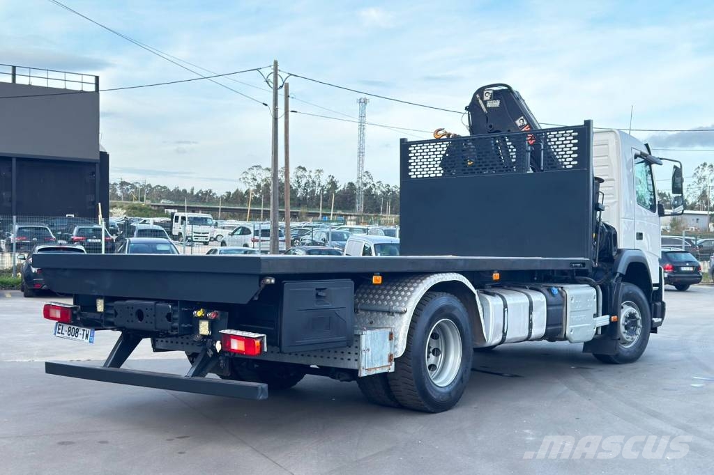 Volvo FMX 330 + Hiab 122 Lastbil med lad/Flatbed