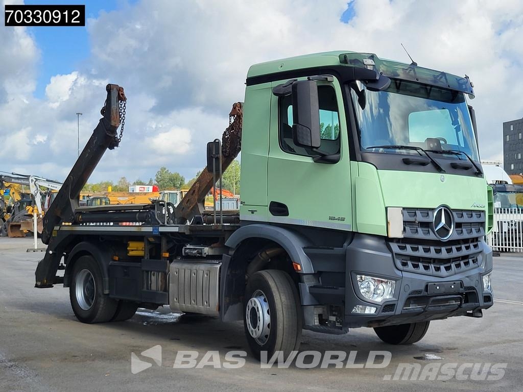 Mercedes-Benz Arocs 1845 4X2 Meiller AK12LT skiploader Automatic Nostovarsi-vaihtolavakuorma-autot