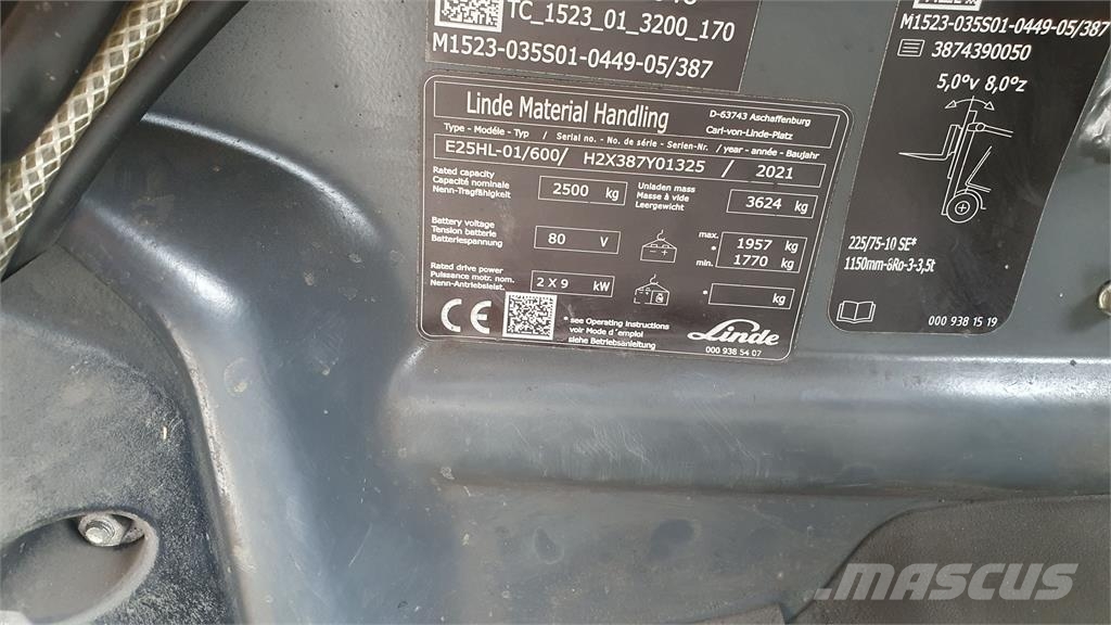 Linde E25/600HL Elektrische heftrucks