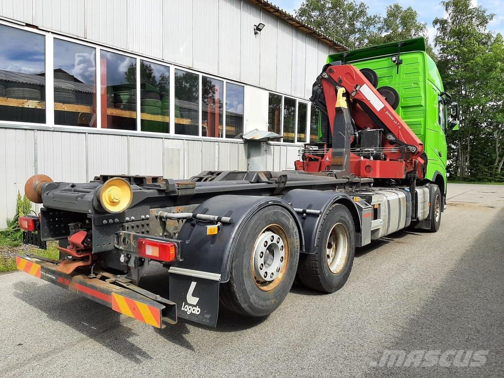 Volvo FH500 6X2 PALIFT + HMF 2120 K5 شاحنات الرافعات الخطافية