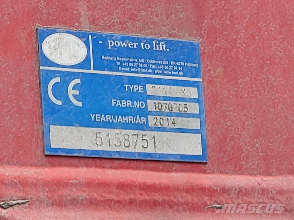 Volvo FH500 6X2 PALIFT + HMF 2120 K5 شاحنات الرافعات الخطافية