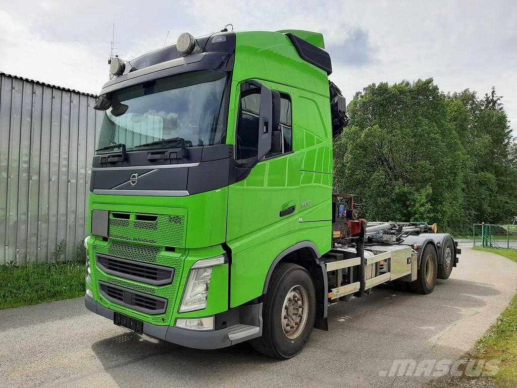 Volvo FH500 6X2 PALIFT + HMF 2120 K5 شاحنات الرافعات الخطافية