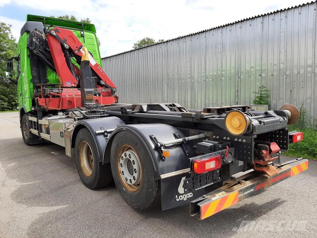 Volvo FH500 6X2 PALIFT + HMF 2120 K5 شاحنات الرافعات الخطافية