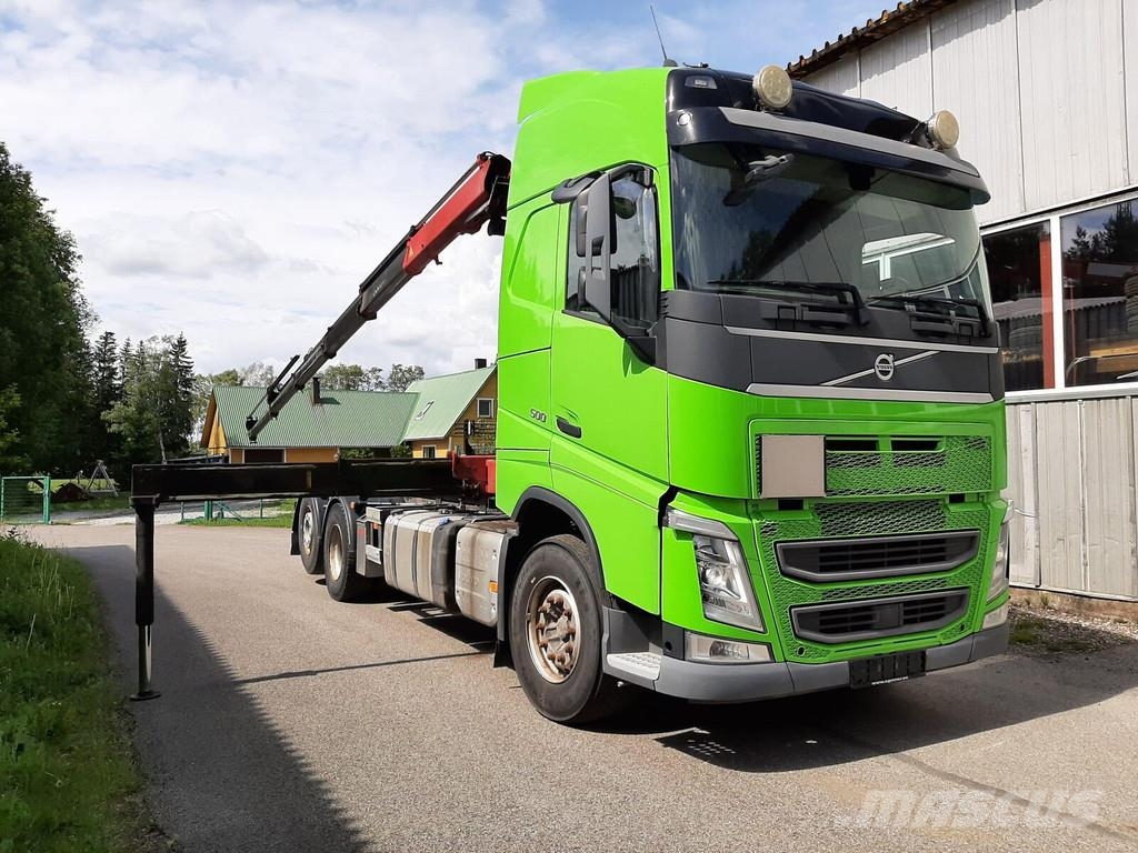 Volvo FH500 6X2 PALIFT + HMF 2120 K5 شاحنات الرافعات الخطافية