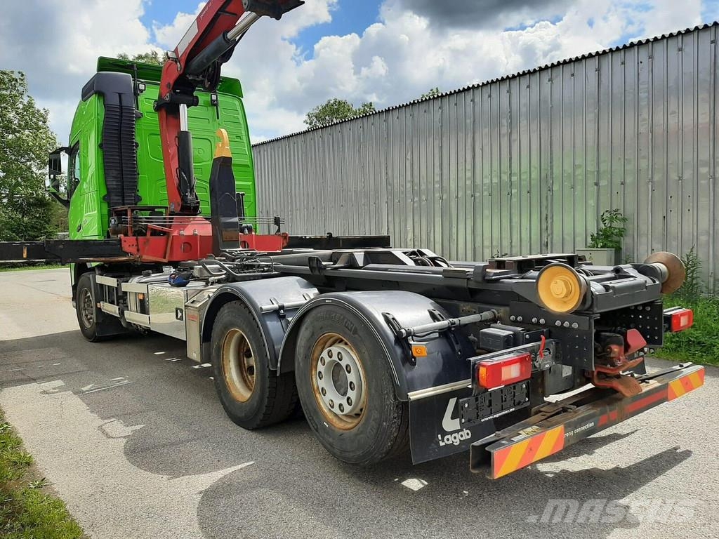 Volvo FH500 6X2 PALIFT + HMF 2120 K5 شاحنات الرافعات الخطافية
