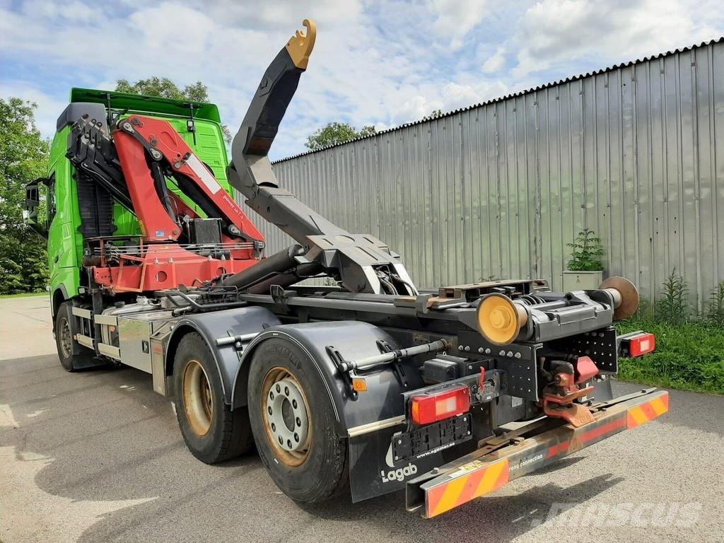 Volvo FH500 6X2 PALIFT + HMF 2120 K5 شاحنات الرافعات الخطافية