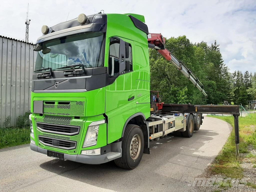 Volvo FH500 6X2 PALIFT + HMF 2120 K5 شاحنات الرافعات الخطافية