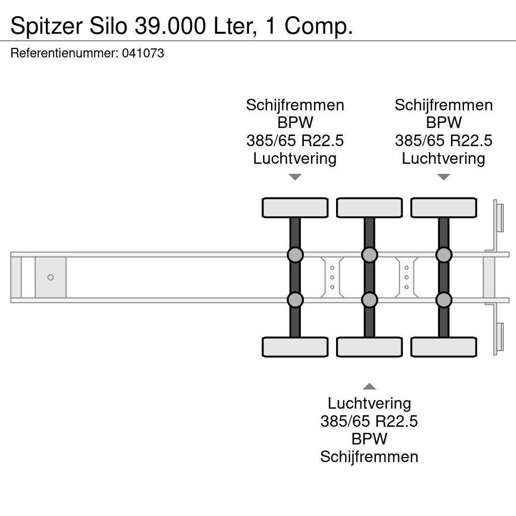 Spitzer Silo 39.000 Lter, 1 Comp. Tankauflieger