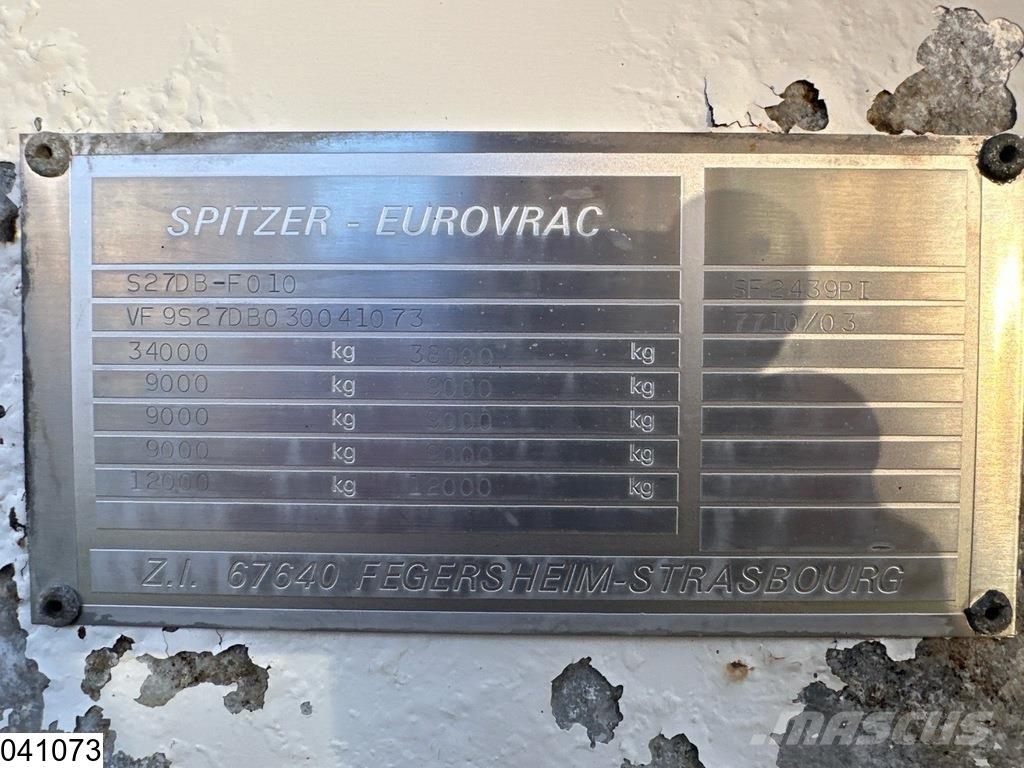 Spitzer Silo 39.000 Lter, 1 Comp. 罐體半拖車