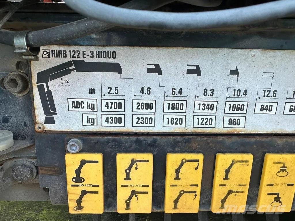 Fruehauf MET 3 AXLE SAF + HIAB 122E - 3 HIDUO + REMOTE CONT 플랫베드/드롭사이드 세미 트레일러