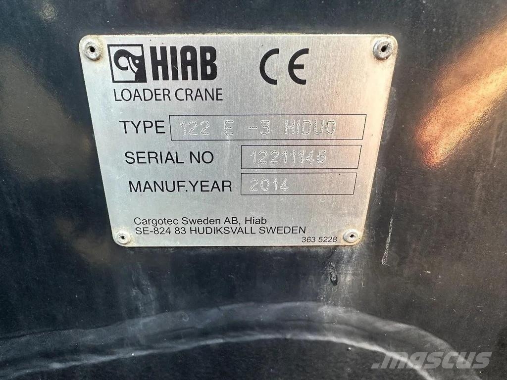 Fruehauf MET 3 AXLE SAF + HIAB 122E - 3 HIDUO + REMOTE CONT 플랫베드/드롭사이드 세미 트레일러